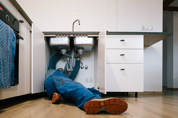 Professional Drain Cleaning technician working in Sutherlin, VA
